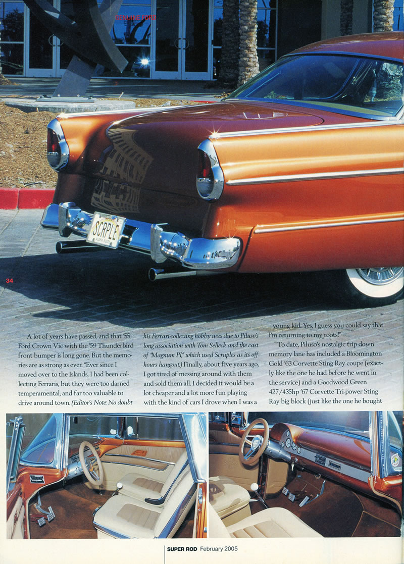 1955 Ford Fairlane Crown Victoria Custom 2005 Super Rod Article (Page 34)