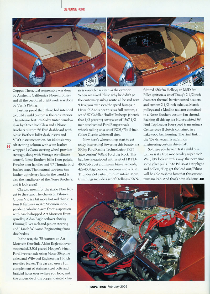 1955 Ford Fairlane Crown Victoria Custom 2005 Super Rod Article (Page 36)