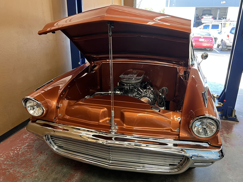 1955 Ford Fairlane Crown Victoria Custom (Final 2022-12-21: Engine Left Front Angle 1X)