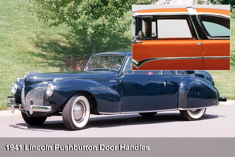 1955 Ford Fairlane Crown Victoria Custom (1941 Lincoln Pushbutton Door Handles)