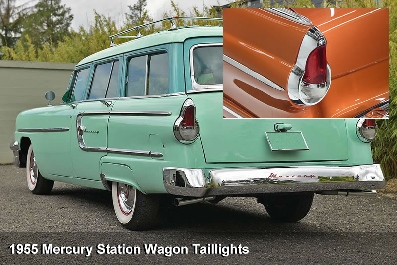 1955 Ford Fairlane Crown Victoria Custom (1955 Mercury Station Wagon Tail Lights)