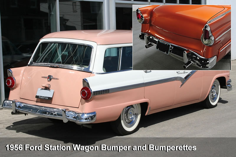 1955 Ford Fairlane Crown Victoria Custom (1956 Ford Station Wagon Bumper and Bumperettes)