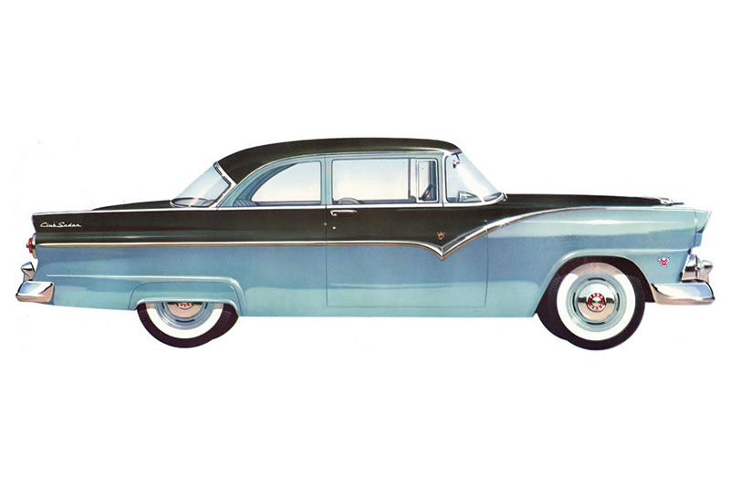 Illustration: 1955 Ford Fairlane Club Sedan