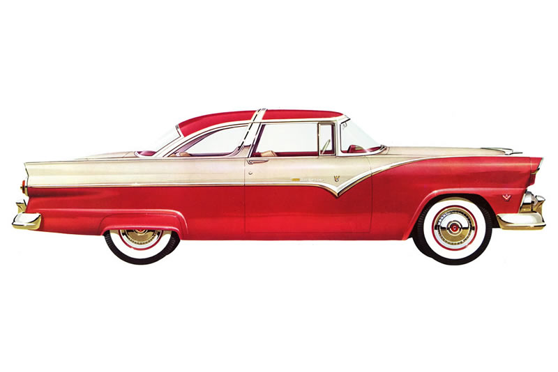 Illustration: 1955 Ford Fairlane Crown Victoria