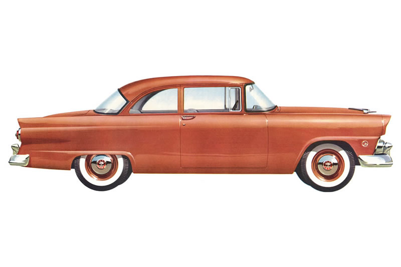 Illustration: 1955 Ford Mainline Tudor Sedan