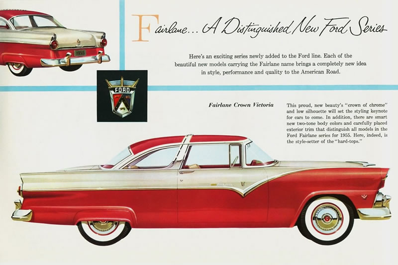 Magazine Ad: Fairlane... A Distinguished New Ford Series