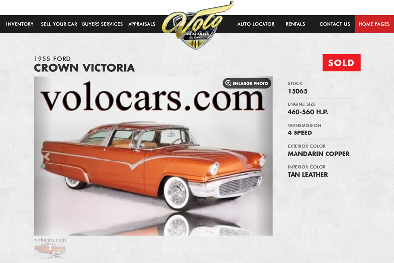 Screenshot: Volo Auto Sales Sold 2013